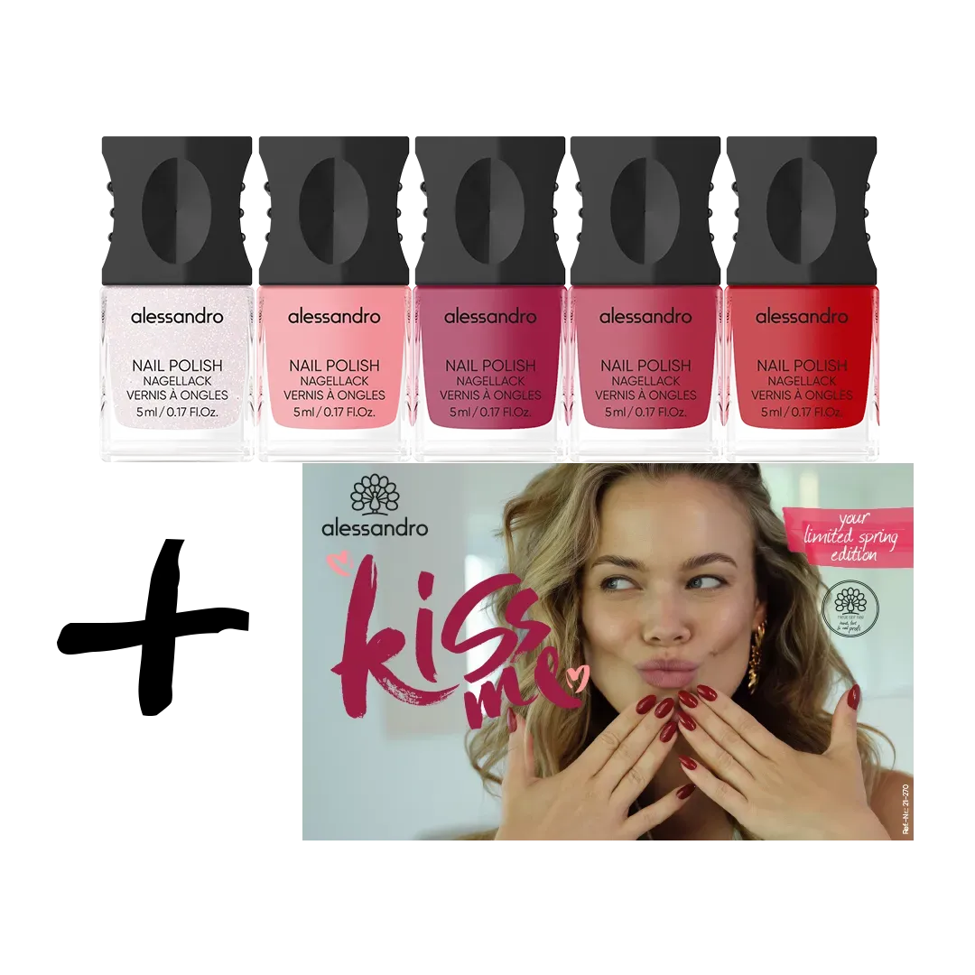 Warenpaket Nagellack Lookfarben Kiss Me für das generische Display