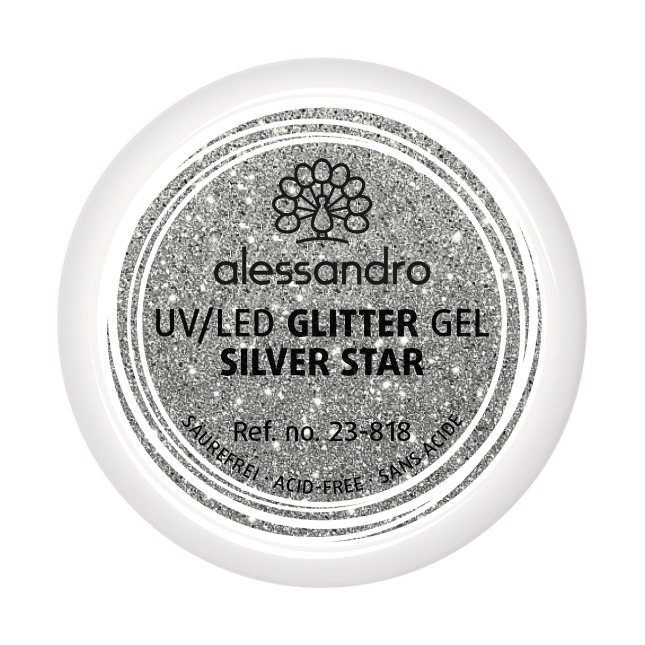 Gel à paillettes « Silver Star »