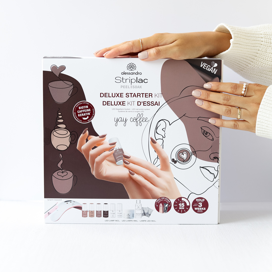 Striplac Peel Or Soak Starter Kit Deluxe Coffee