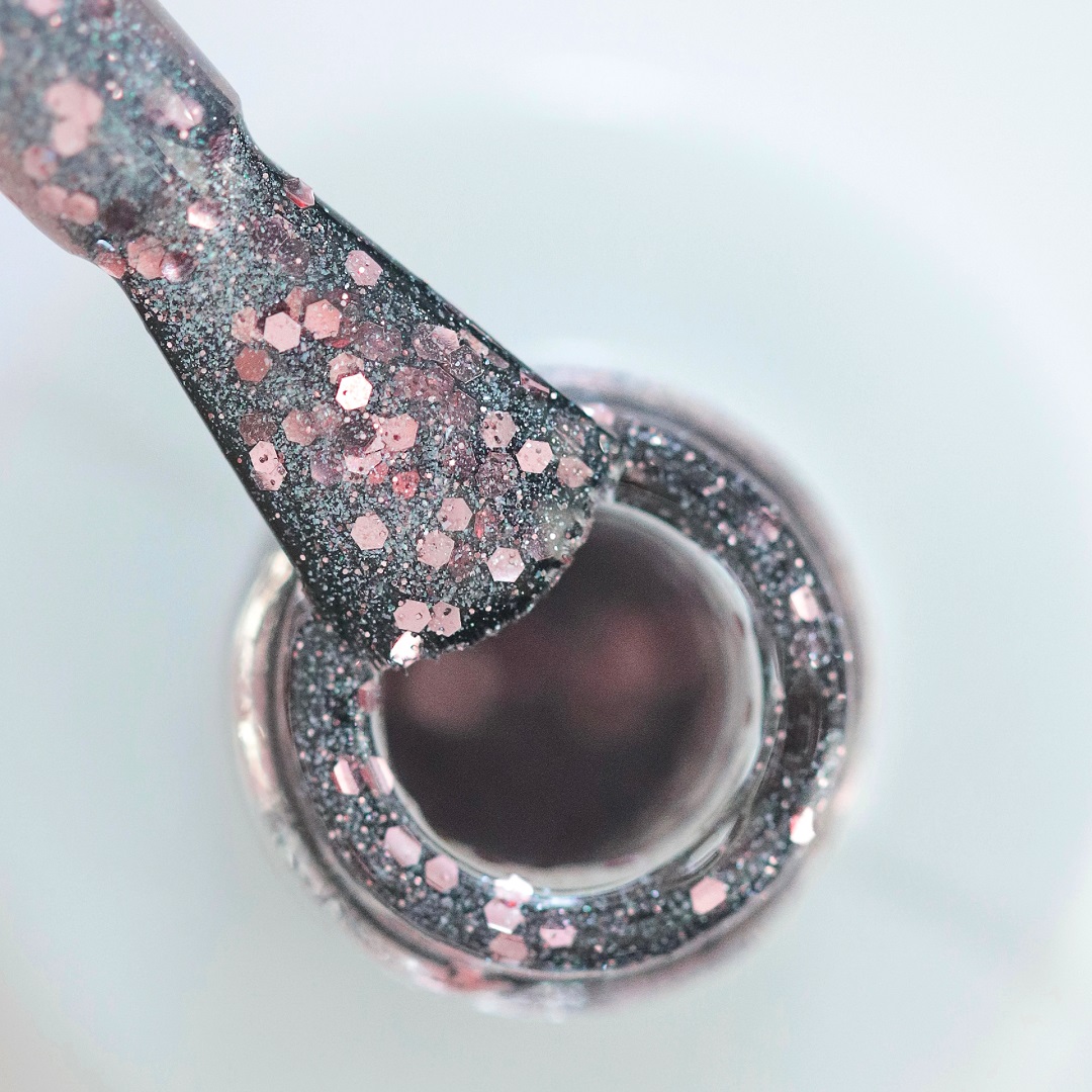 Striplac Peel or Soak Rosé Glitter Top Coat