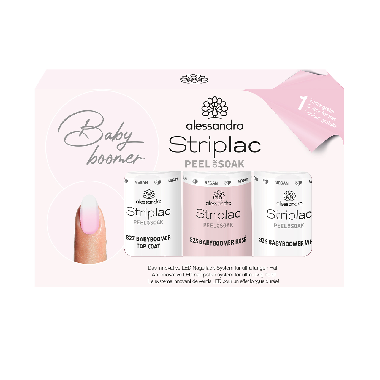 Striplac Peel or Soak Babyboomer Set