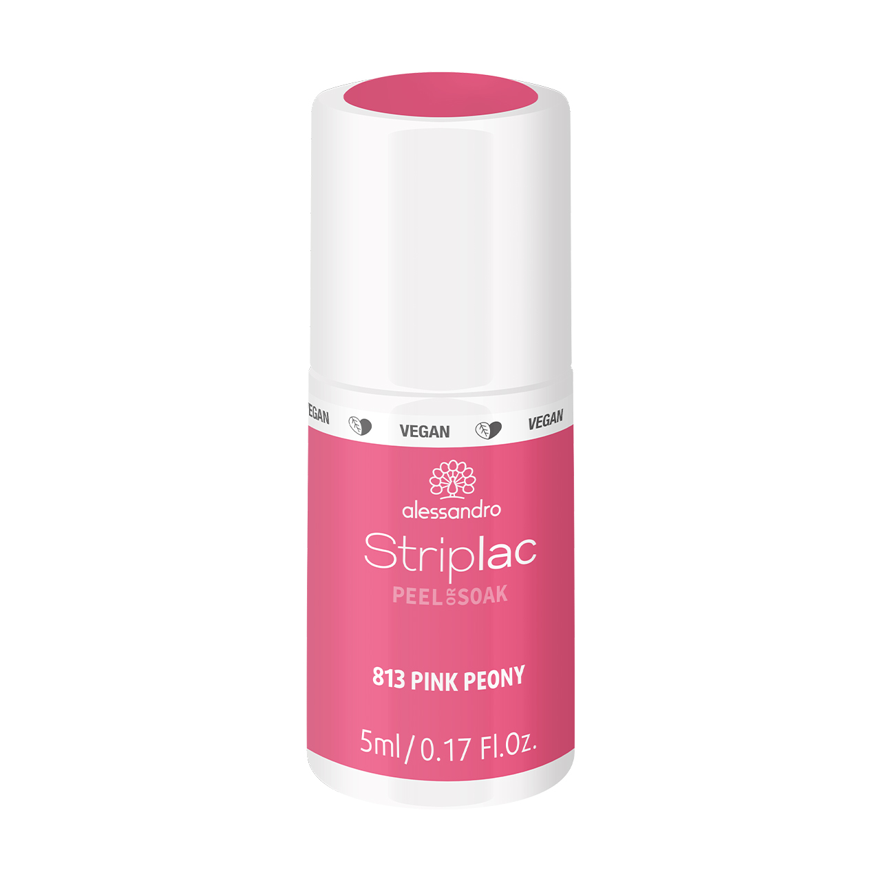 Striplac Peel or Soak Pink Peony