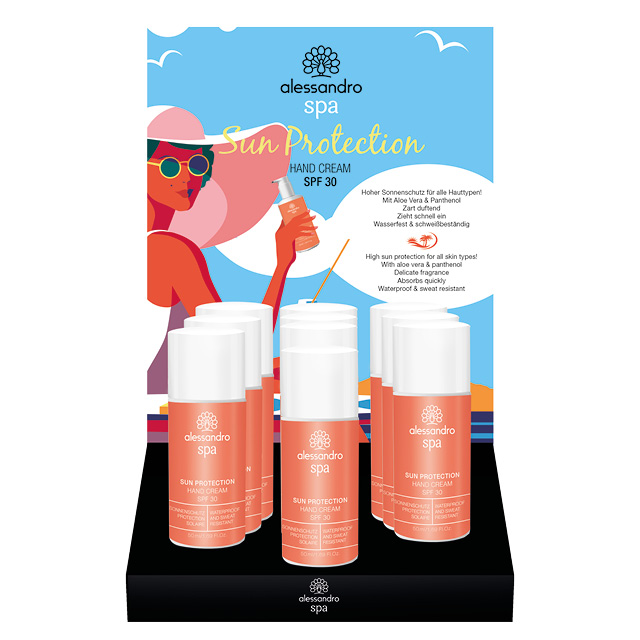 SPA SUN PROTECTION HAND CREAM DISPLAY