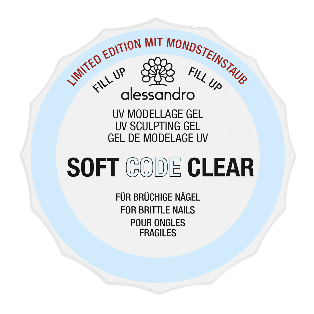 Soft Code Clear mit Mondsteinstaub 50 g