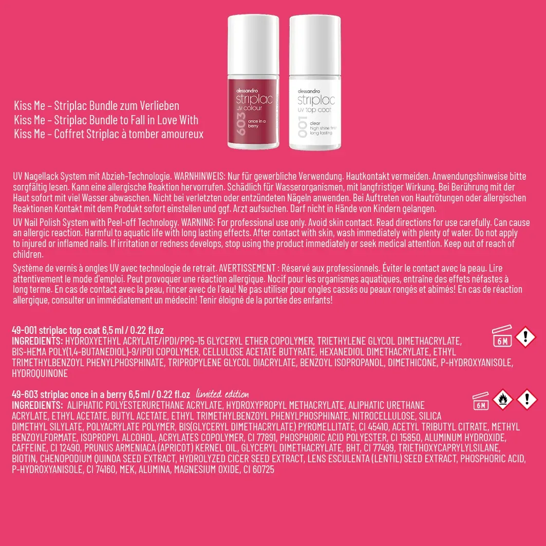 Striplac Set Berry Kiss