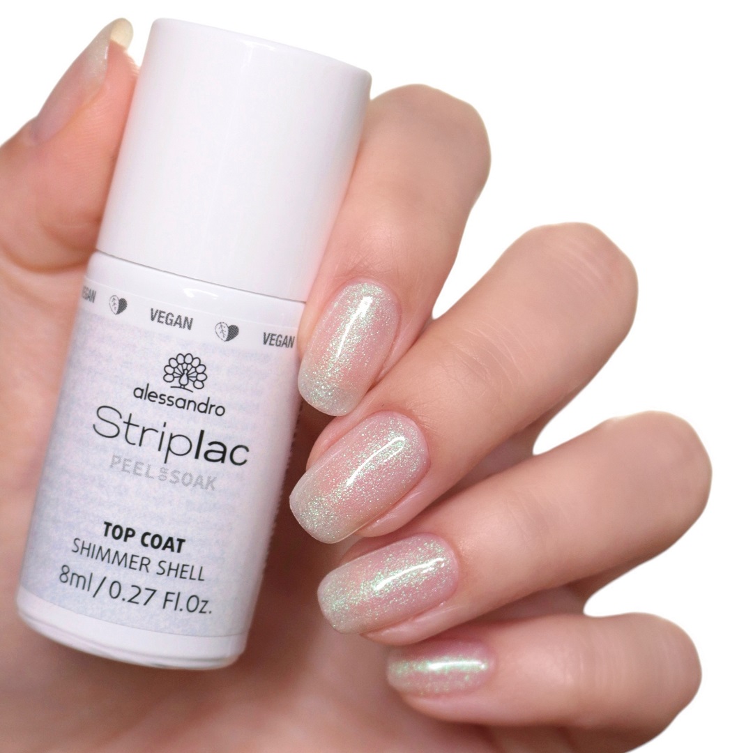 Striplac Peel or Soak Shimmer Shell Top Coat