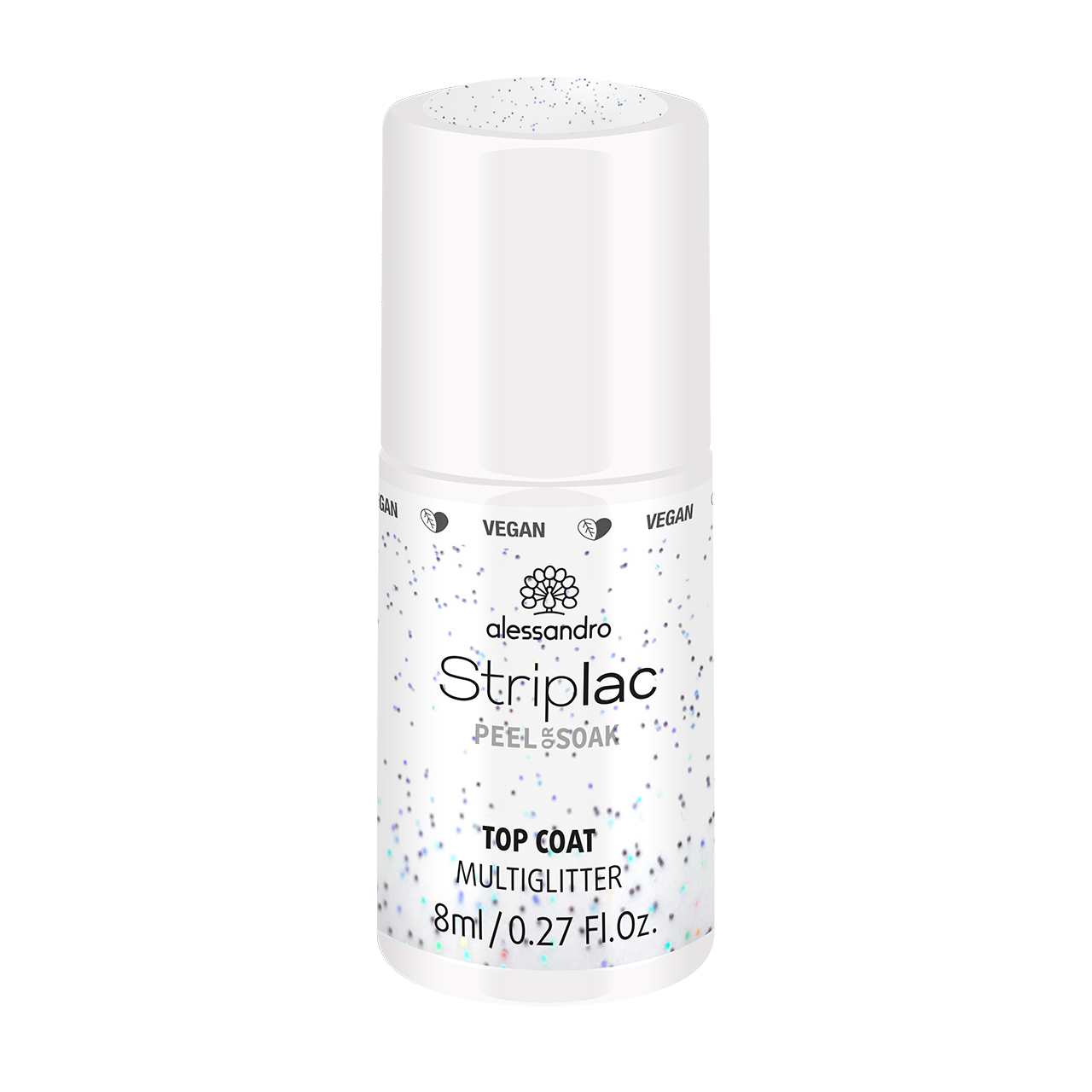 Striplac Peel or Soak TOP COAT MULTIGLITTER