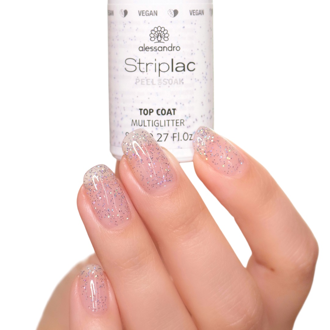 Striplac Peel or Soak Multiglitter Top Coat