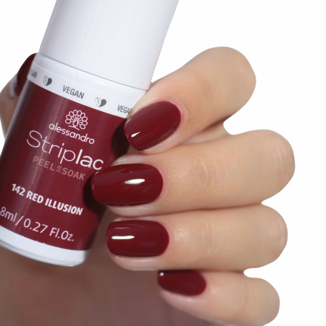 Striplac Peel or Soak Red Illusion