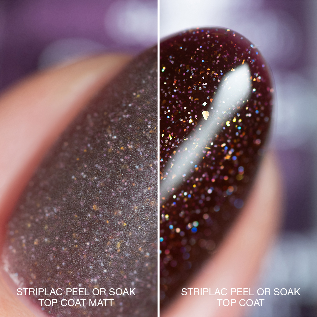 Striplac Peel or Soak Sparkly Plum