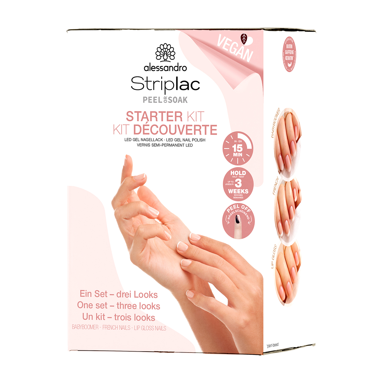 Striplac Peel or Soak Starter Kit Natural Nails