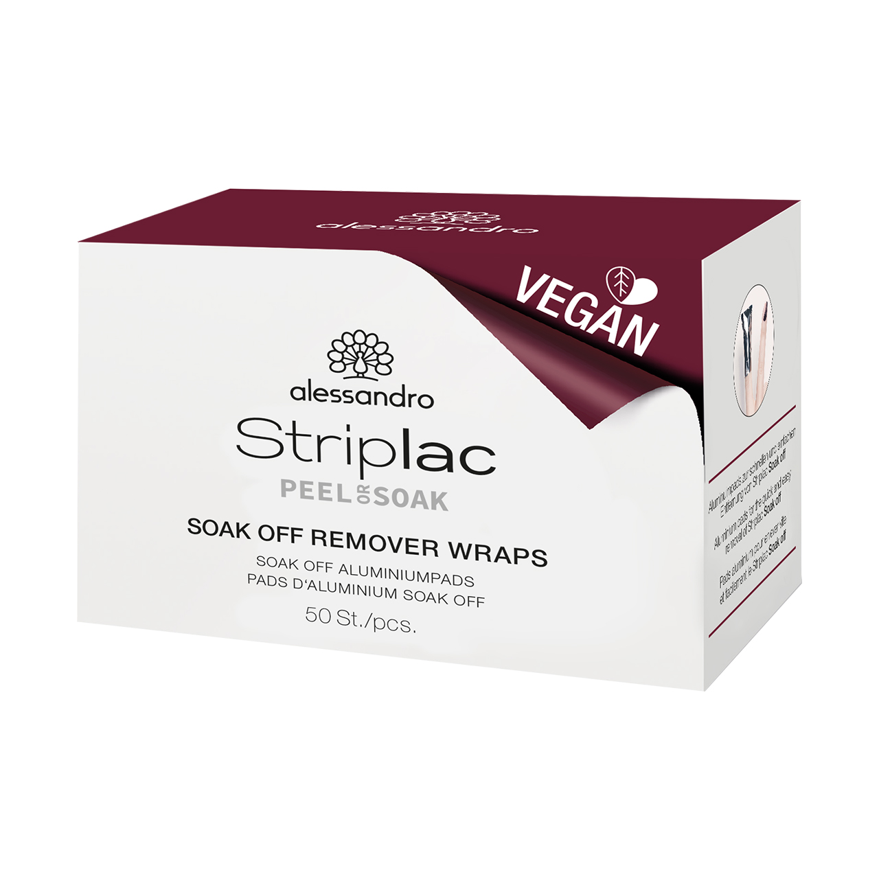 Striplac Peel or Soak Soak off Remover Wraps