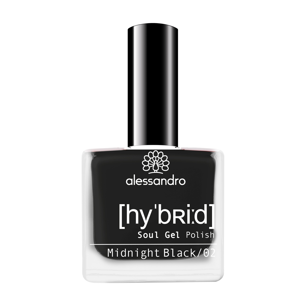 alessandro Hybrid Soul Gel Polish Midnight Black | 28-120