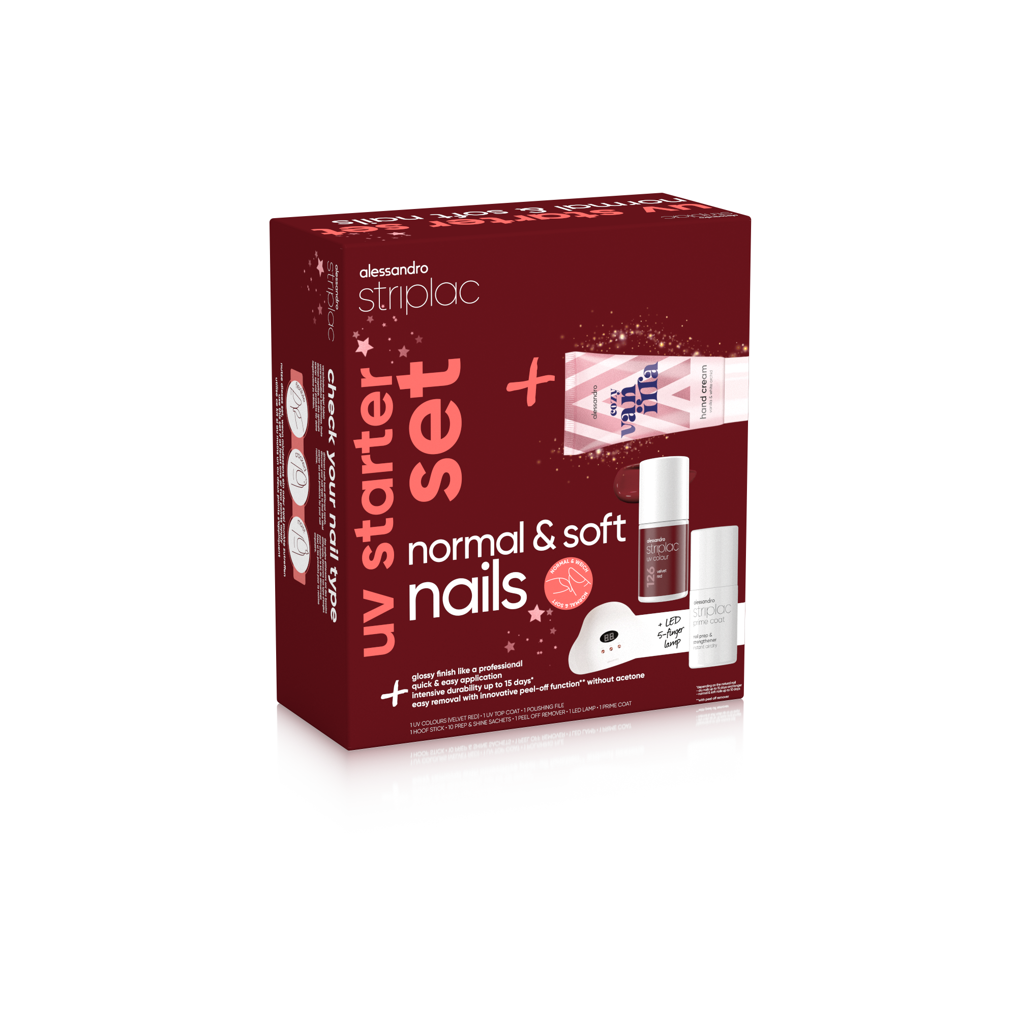 Striplac Uv Starter Set Normal & Soft Nails X-Mas Edition Striplac Uv Starter Set Normal & Soft Nails X-Mas Edition