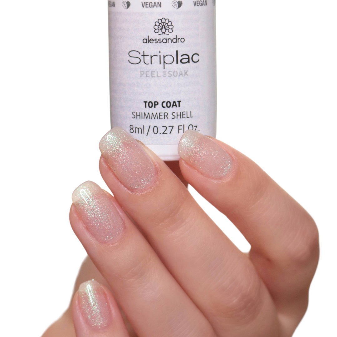 Striplac Peel or Soak Shimmer Shell Top Coat