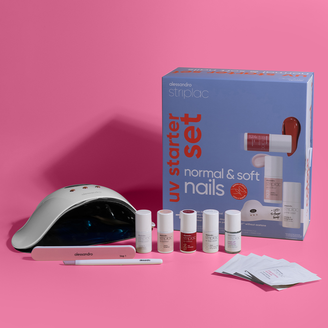 striplac uv starter set normal & soft nails