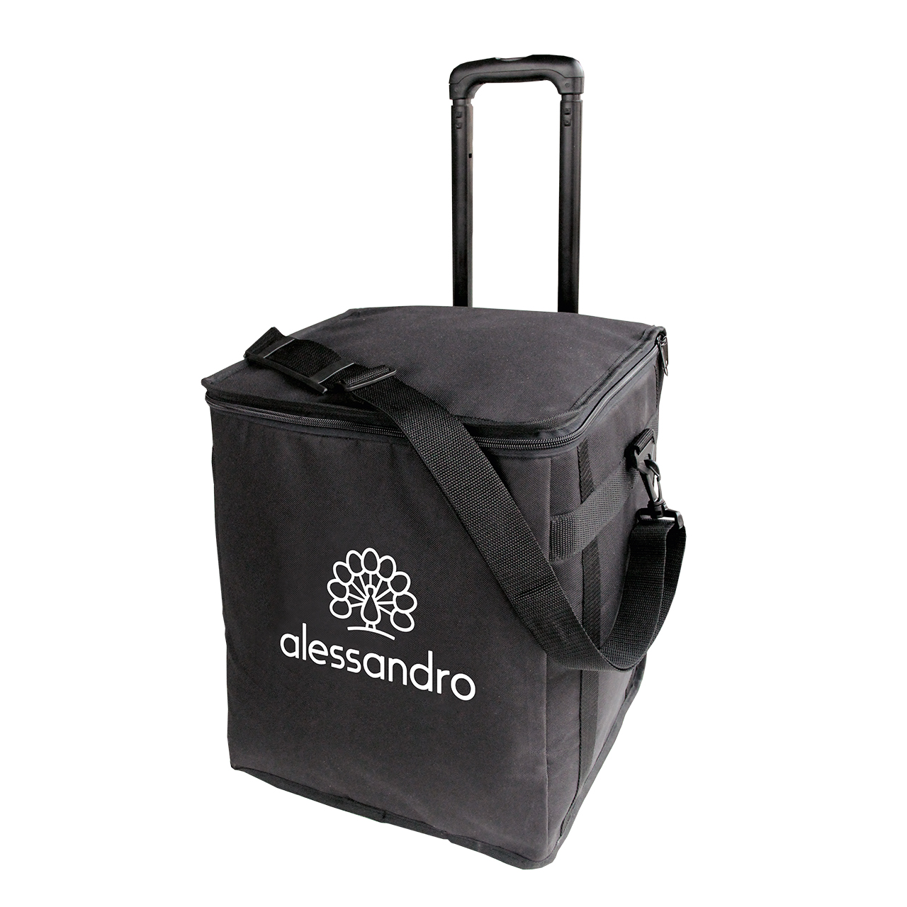 Valise à roulettes avec logo alessandro 