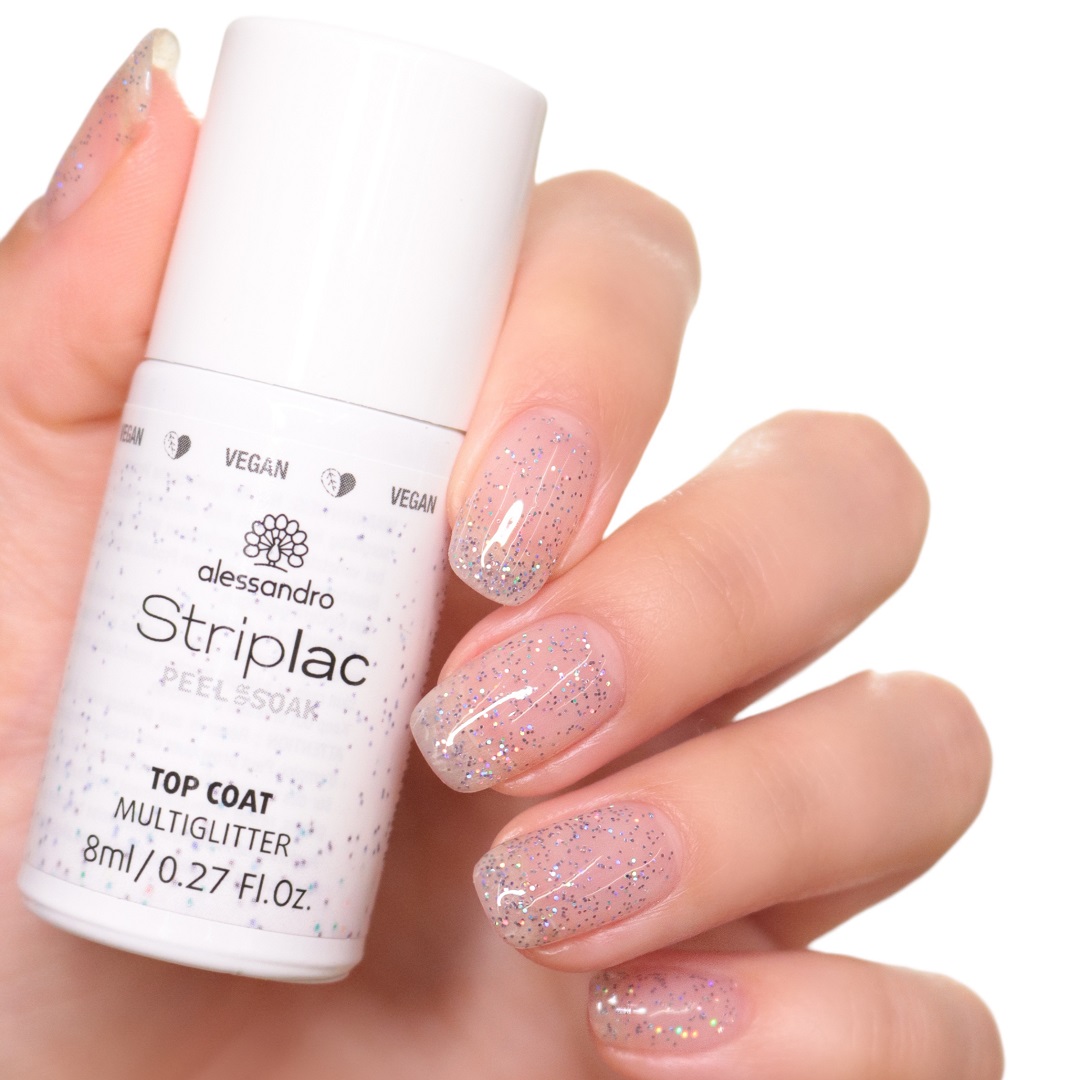 Striplac Peel or Soak TOP COAT MULTIGLITTER