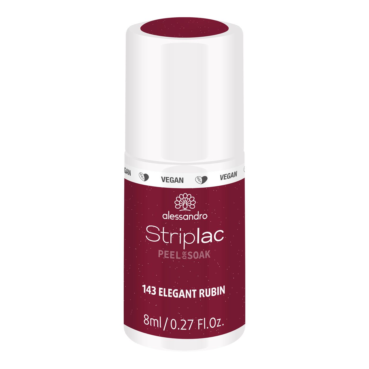 Striplac Peel or Soak Elegant Rubin