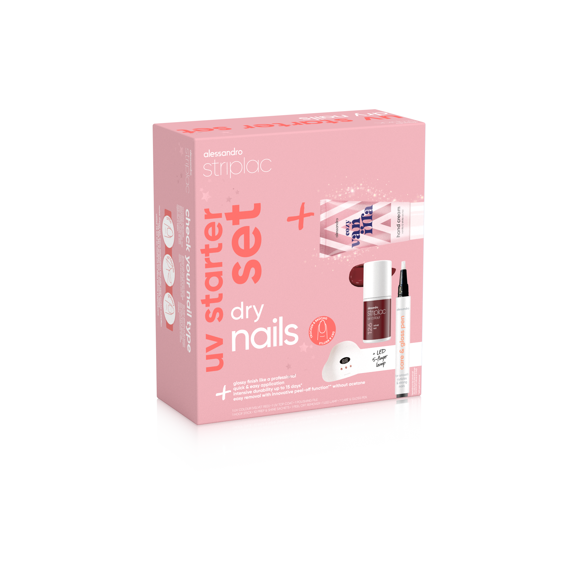 Striplac Uv Starter Set Dry Nails X-Mas Edition Striplac Uv Starter Set Dry Nails X-Mas Edition