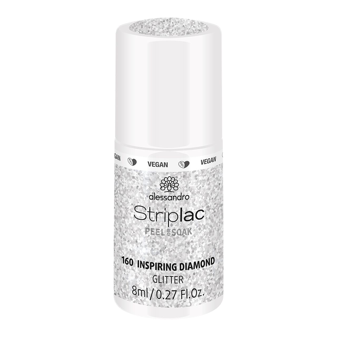 Striplac Peel or Soak Inspiring Diamond pailleté