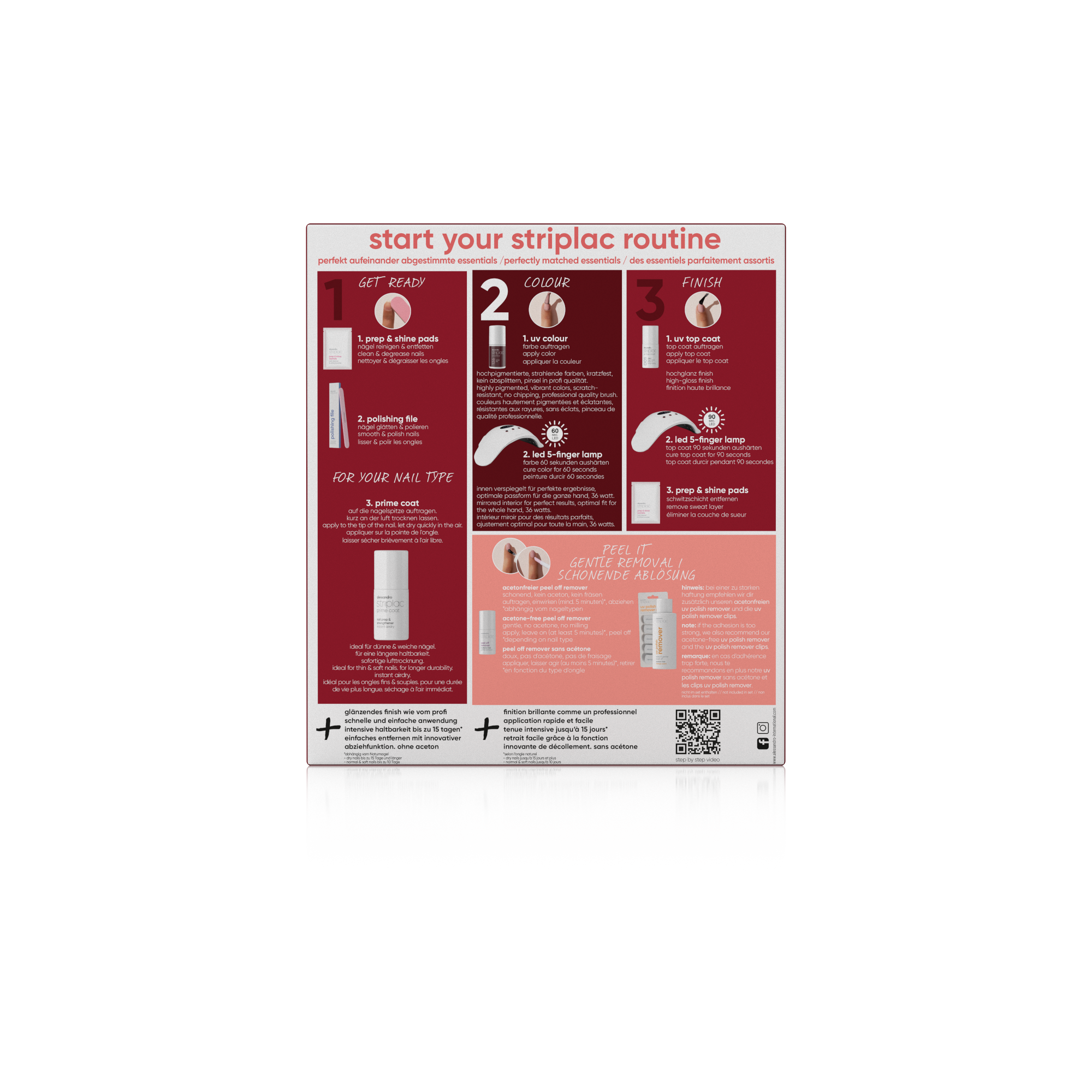 Striplac Uv Starter Set Normal & Soft Nails X-Mas Edition Striplac Uv Starter Set Normal & Soft Nails X-Mas Edition