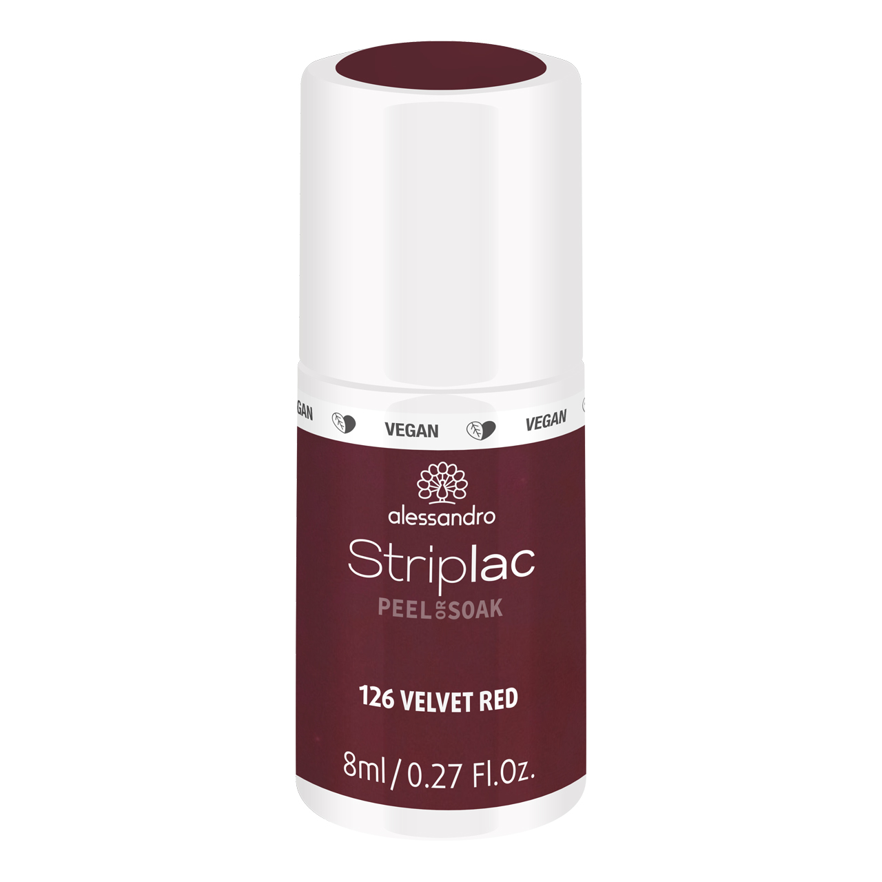 Striplac Peel or Soak Velvet Red