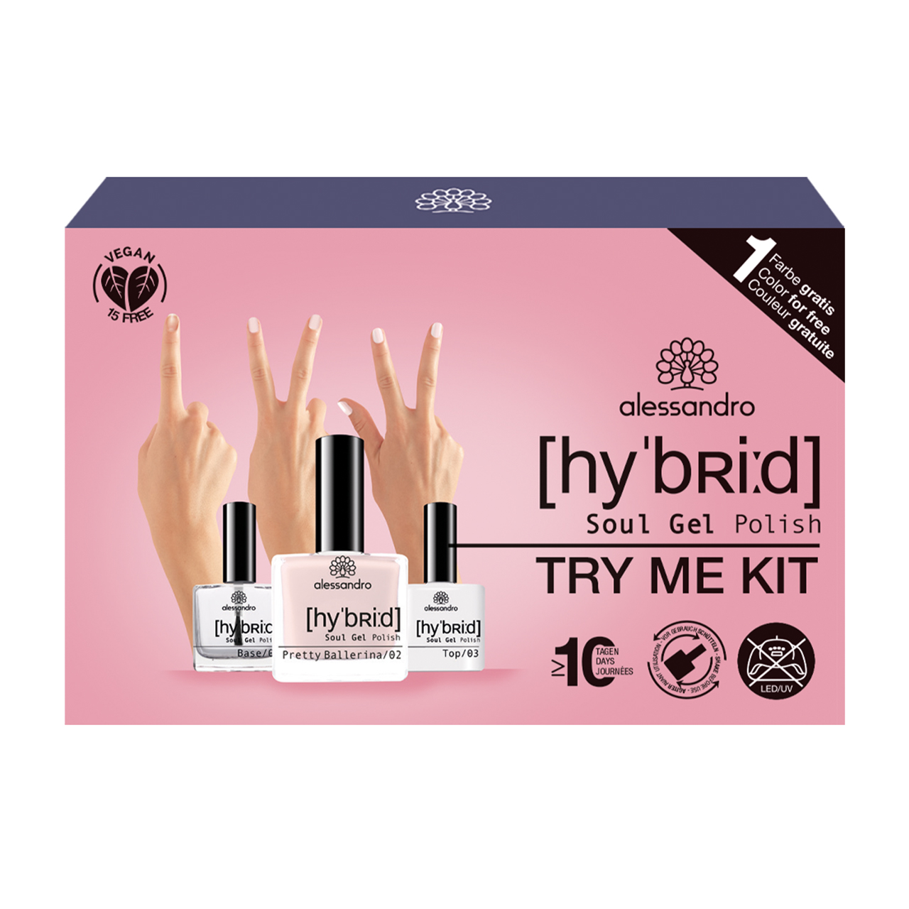 Hybrid Soul Gel Polish Try Me Set Pretty Ballerina | 28-222