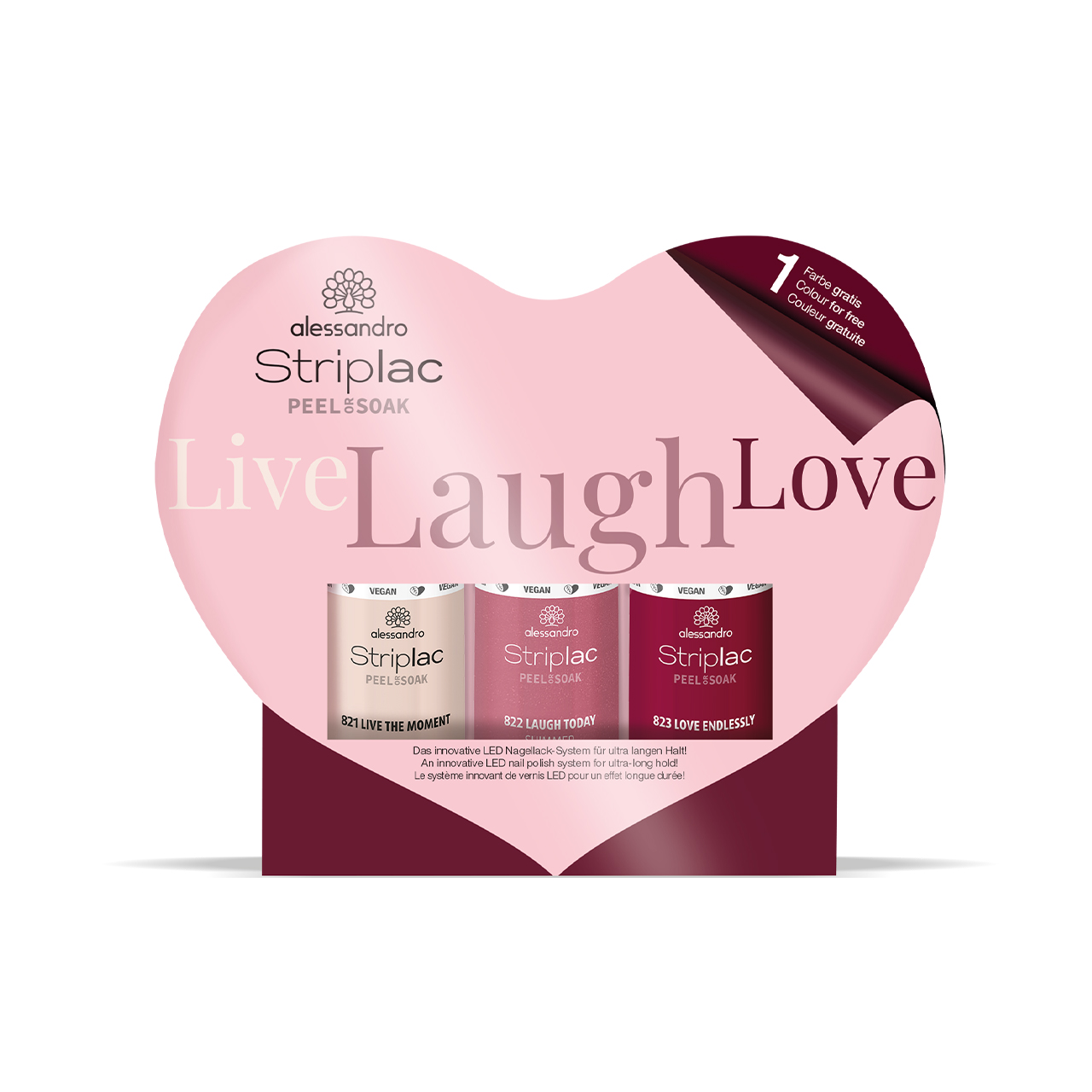 Live Laugh Love Striplac Farbset